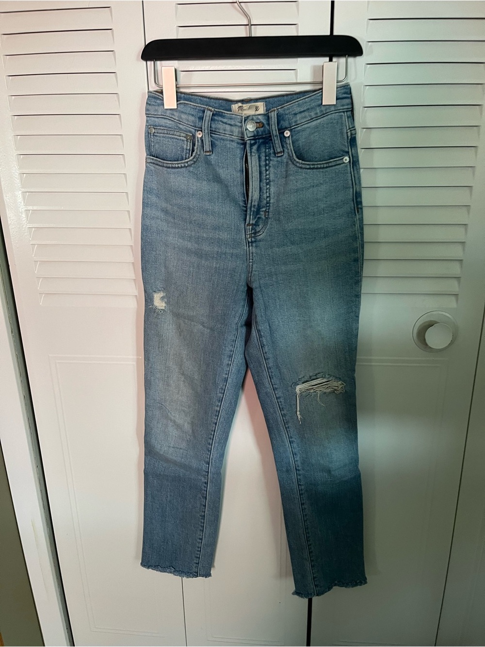Madewell Light Wash High Waisted Mom Jeans - "The Perfect Vintage Jean"